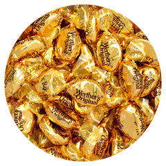 THE HAMPTON CANDY COMPANY Werther's Original front bag view showing branding and size benefit
