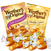 Werther's Original front packaging showing both bags and clear branding for easy selection