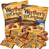 Sweetzo Werther's Original front packaging showing two 2.75 oz bags and product branding for easy recognition