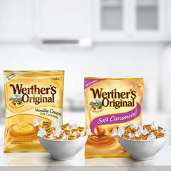 Werther's Original vanilla crème close-up highlighting creamy texture and indulgent flavor