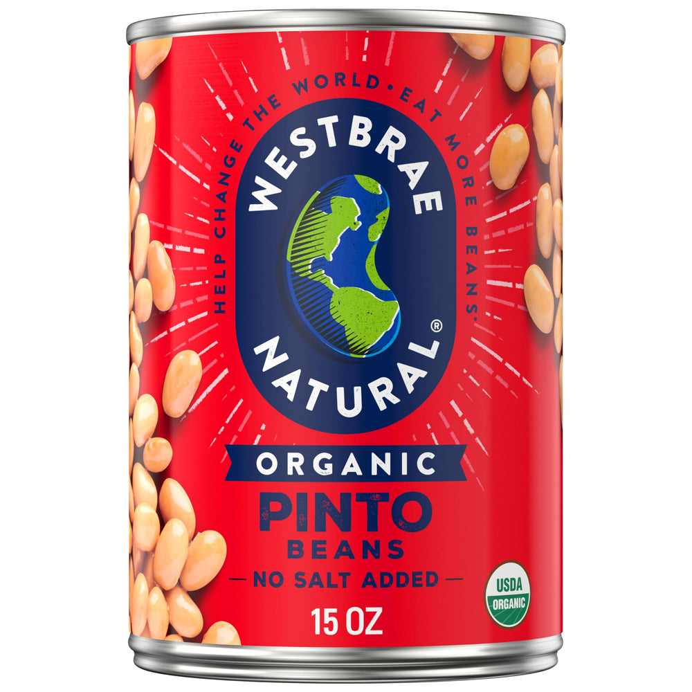 Westbrae Natural front of 15 oz can showing label and organic claim, convenient pantry staple