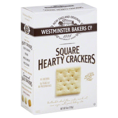 WESTMINSTER BAKERS CO. front packaging showing box and crunchy benefit
