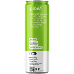 WET HYDRATION can with fresh peach and pineapple on table conveying natural flavor benefit