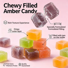 WGENGWU single candy on fingertips to show shape and easy-to-eat size for snacking