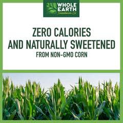Whole Earth granulated erythritol close-up texture, sugar-like bulk for baking benefit