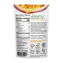 wholeberry back label with ingredient list and origin details for transparency