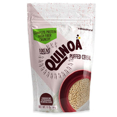 Wholefort front packaging showing puffed quinoa and clean-ingredient benefit