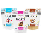 Wholesome Yum Besti three-pack front view showing all three jars and labels for quick recognition and convenience