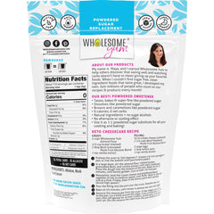 Wholesome Yum Besti label closeup highlighting natural ingredient list