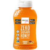 Wholesome Yum jar front label showing turmeric ginger keto honey substitute benefit of sugar-free sweetness