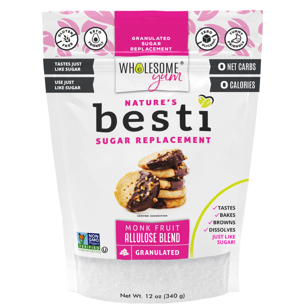 Wholesome Yum Besti front packaging showing product and benefits