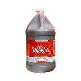 Wicker's bottle front view showing gallon label and ready-to-use marinade for grilling