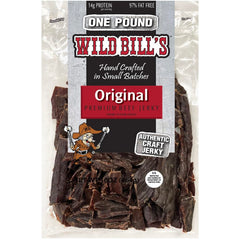 Wild Bill's front packaging showing 16 oz value pack and hearty smoked flavor
