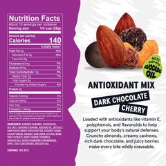 Wild Fox open bag spilling trail mix, convenient grab-and-go benefit