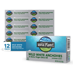 Wild Planet front can view showing label and size, highlights quality