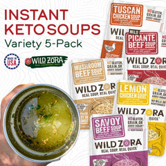 Wild Zora broth pour action demonstrating quick preparation benefit