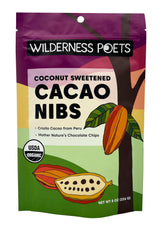 Wilderness Poets front packaging showing organic label and resealable bag benefit freshness