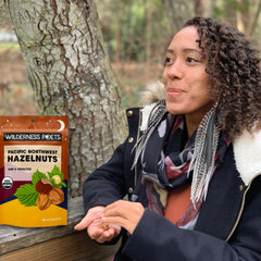 Wilderness Poets whole hazelnuts in a bowl ready-to-eat for quick healthy snacking