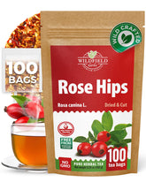 WILDFIELD HERBS front box showing 100-count and benefits