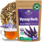 WILDFIELD HERBS front packaging showing sealed 3 oz bag and label, ensures freshness