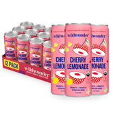 wildwonder front packaging showing Cherry Lemonade 12-pack and bright branding benefit refreshment