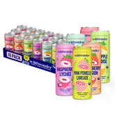 Wildwonder front packaging 18-pack showing vibrant cans and variety, convenient drink selection