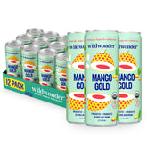 Wildwonder can front packaging showing mango gold freshness and vibrant appeal