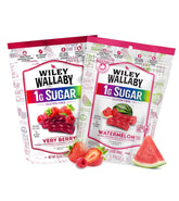 WILEY WALLABY front packaging showing berry and watermelon variety and portion clarity