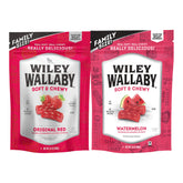 WILEY WALLABY front packaging showing strawberry and watermelon flavors and portion size
