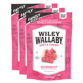 WILEY WALLABY front packaging showing watermelon licorice, bright appeal
