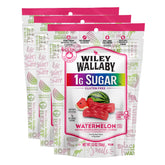 WILEY WALLABY front packaging showing watermelon flavor and low-sugar benefit