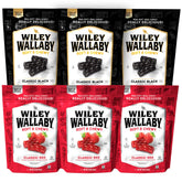 WILEY WALLABY front packaging showing dual-flavor six-pack, easy grab