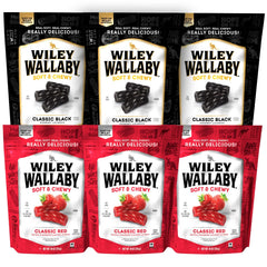 WILEY WALLABY front packaging showing dual-flavor six-pack, easy grab