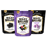 WILEY WALLABY front packaging showing clear resealable bag and branding, highlights freshness