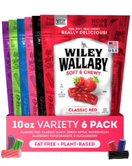 Wiley Wallaby front packaging showing variety pack and brand benefits