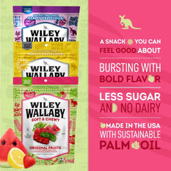 WILEY WALLABY OG Fruits bag contents spilled to show mixed fruit pieces