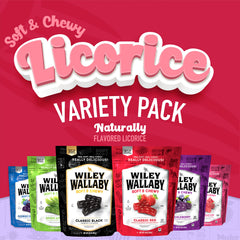 Wiley Wallaby open resealable bag showing freshness and easy access