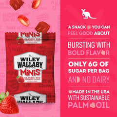 WILEY WALLABY mini pouch in hand illustrating portable portion benefit