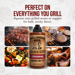 Williamson Bros sauce glazed ribs demonstrating rich coating and flavor enhancement benefit