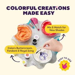 Wilton applying gel with toothpick for precise color control benefit