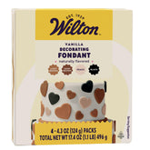 Wilton front packaging showing four skin tone colors and easy usage benefit
