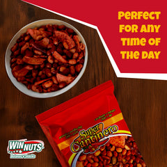 WINNUTS bowl on a table during game night adding spicy snack excitement
