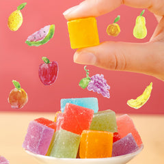 WJDDMGO pieces in hand showing bite-ready size and portable convenience