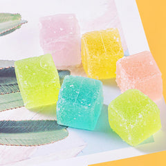 WJDDMGO bite cross-section showing crunchy shell and chewy fruit center