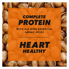 Wonderful Pistachios open kernels showing green texture and protein-packed snack benefit
