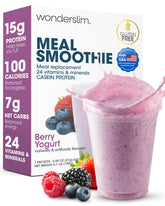 WonderSlim front packaging showing Berry Yogurt flavor and benefits