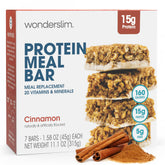 WonderSlim front packaging showing 7-count box and cinnamon flavor benefit convenience