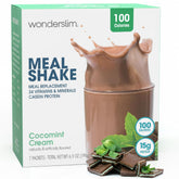 WonderSlim front packet showing CocoMint Cream flavor and benefits