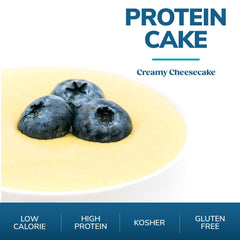 Prepared WonderSlim creamy cheesecake in a glass bowl showing smooth, no-bake dessert texture and portion control