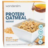 WonderSlim front packaging showing 7-pack and maple flavor benefit convenience